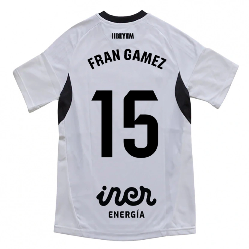 Danxen Mænd Fran Gámez #15 Hvid Lilla Hjemmebane Spillertrøjer 2025/26 Trøje T-Shirt