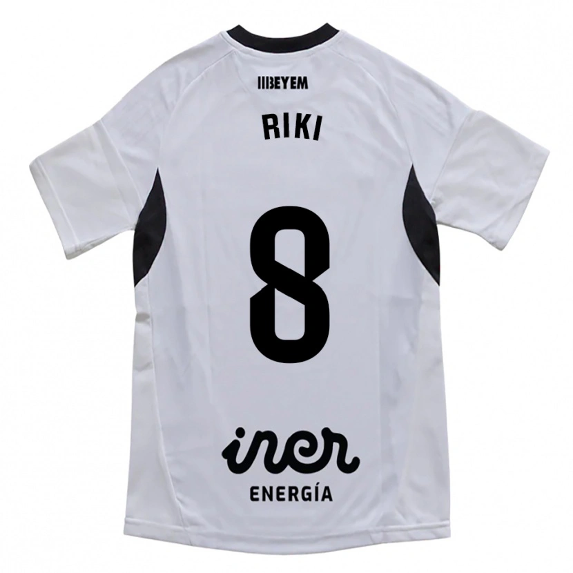 Danxen Mænd Riki Rodríguez #8 Hvid Lilla Hjemmebane Spillertrøjer 2025/26 Trøje T-Shirt