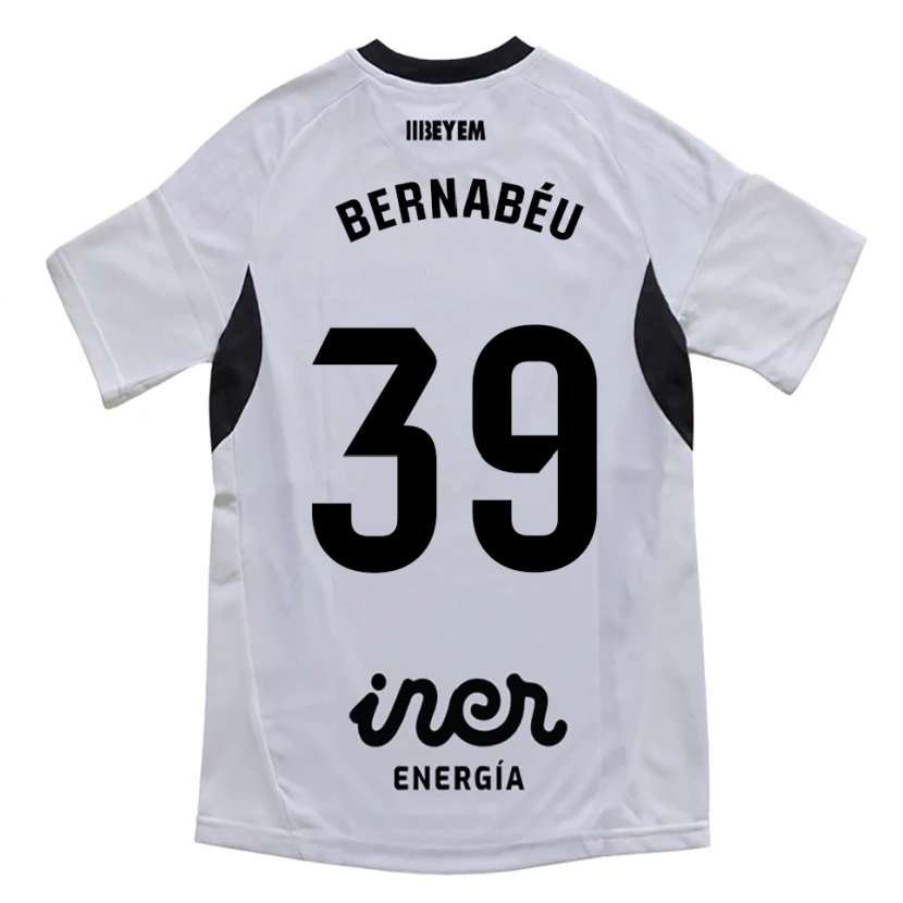 Danxen Mænd Dani Bernabéu #39 Hvid Lilla Hjemmebane Spillertrøjer 2025/26 Trøje T-Shirt