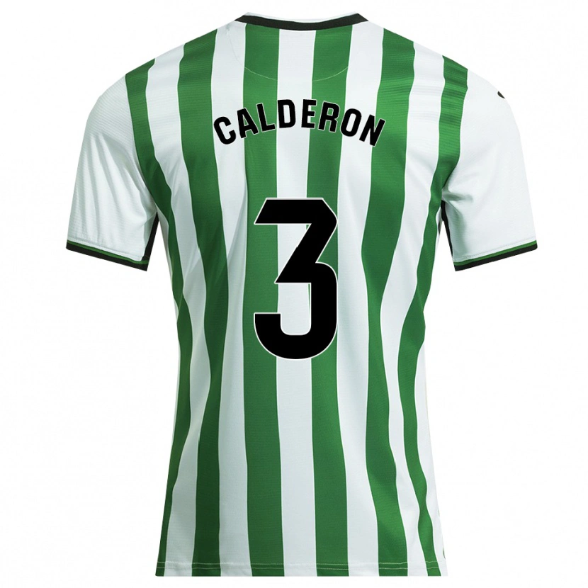 Danxen Mænd José Calderón #3 Hvid Grøn Hjemmebane Spillertrøjer 2025/26 Trøje T-Shirt