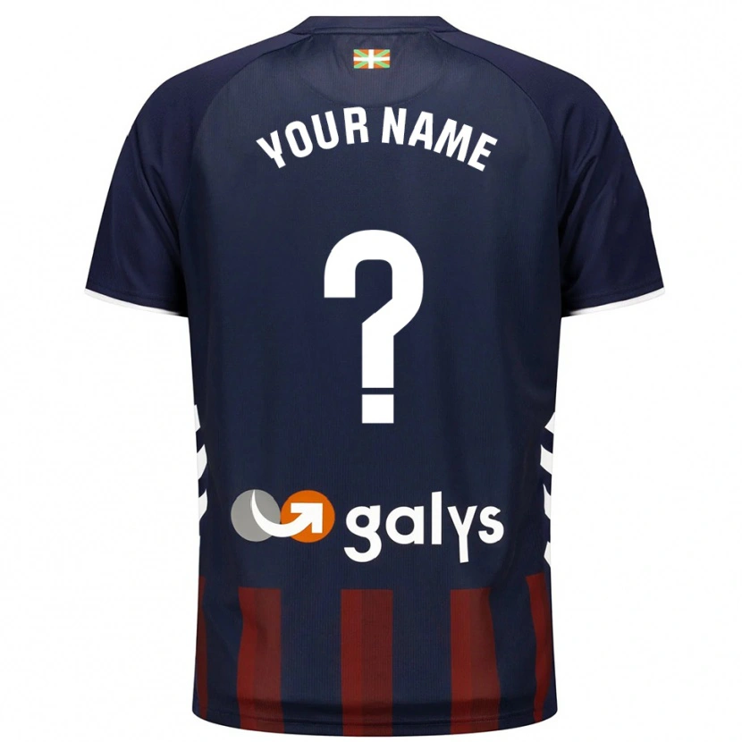 Danxen Mænd Dit Navn #0 Navy Rød Hjemmebane Spillertrøjer 2025/26 Trøje T-Shirt