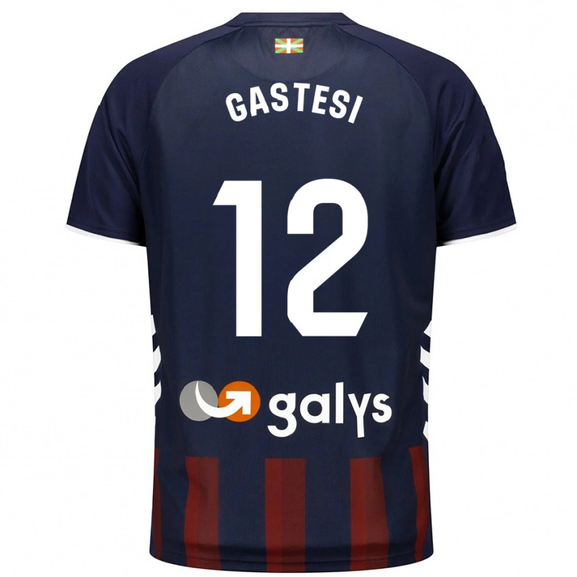Danxen Mænd Gorka Gastesi #12 Navy Rød Hjemmebane Spillertrøjer 2025/26 Trøje T-Shirt