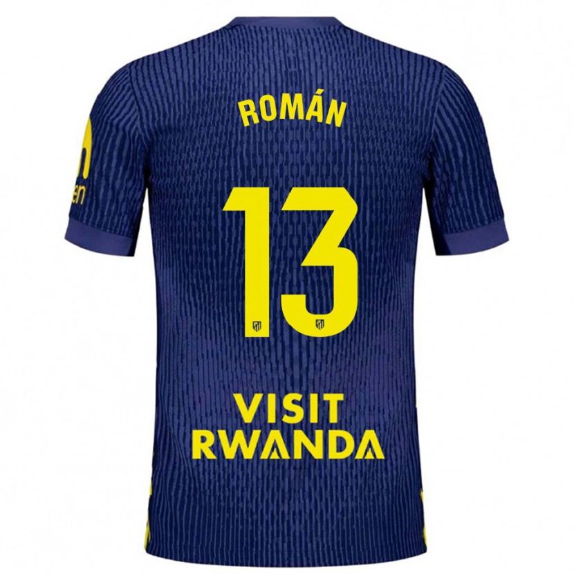 Danxen Mænd Francis Holgado #13 Navy Gul Udebane Spillertrøjer 2025/26 Trøje T-Shirt