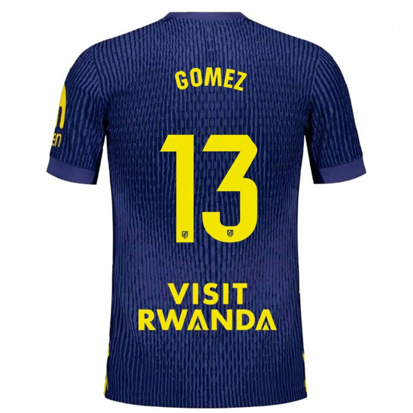 Danxen Mænd Christian Gomez #13 Navy Gul Udebane Spillertrøjer 2025/26 Trøje T-Shirt