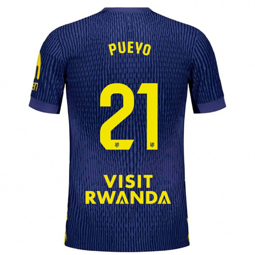 Danxen Mænd Jano Monserrate #21 Navy Gul Udebane Spillertrøjer 2025/26 Trøje T-Shirt