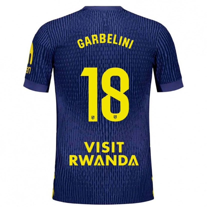Danxen Mænd Gio Garbelini #18 Navy Gul Udebane Spillertrøjer 2025/26 Trøje T-Shirt
