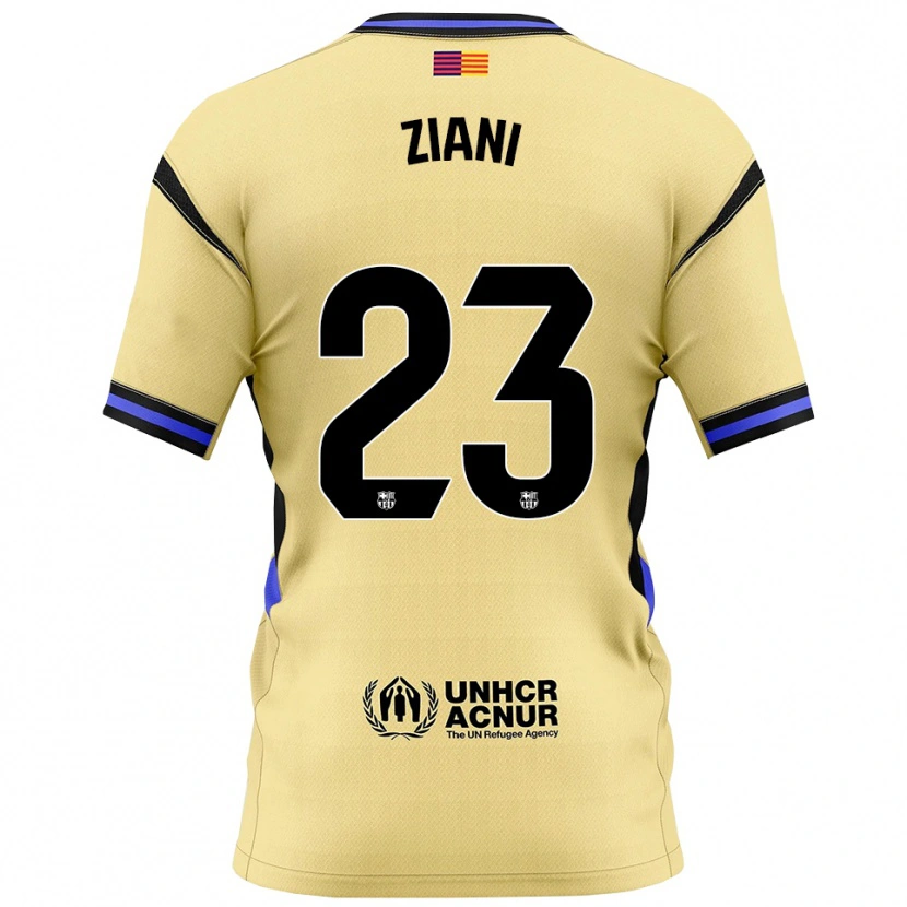Danxen Mænd Ismael Ziani #23 Gul Sort Udebane Spillertrøjer 2025/26 Trøje T-Shirt