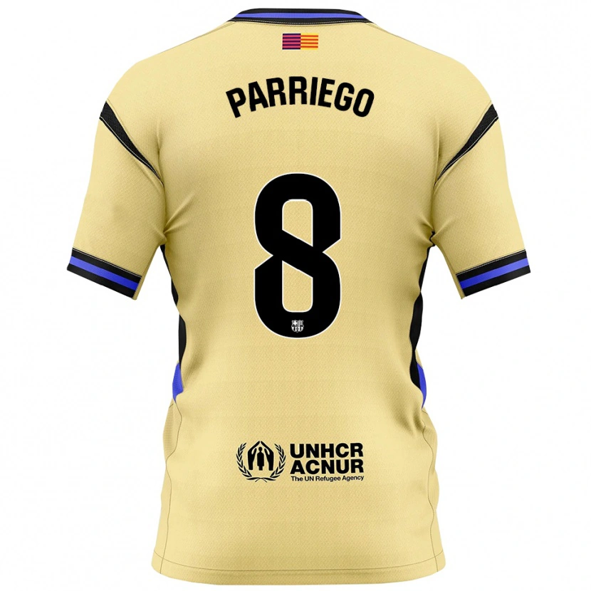 Danxen Mænd Marcos Parriego #8 Gul Sort Udebane Spillertrøjer 2025/26 Trøje T-Shirt