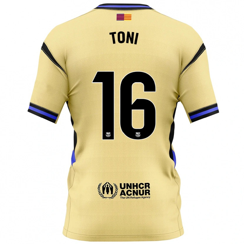 Danxen Mænd Toni Fernández #16 Gul Sort Udebane Spillertrøjer 2025/26 Trøje T-Shirt