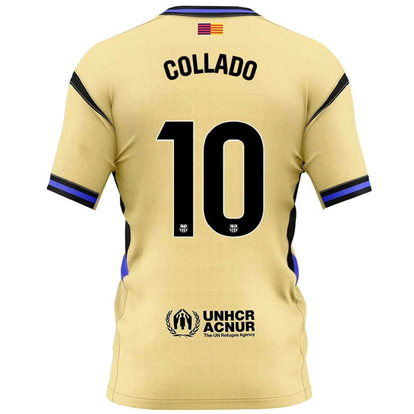 Danxen Mænd Alex Collado #10 Gul Sort Udebane Spillertrøjer 2025/26 Trøje T-Shirt