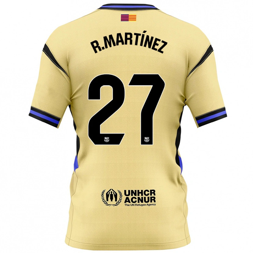 Danxen Mænd Roger Martínez #27 Gul Sort Udebane Spillertrøjer 2025/26 Trøje T-Shirt