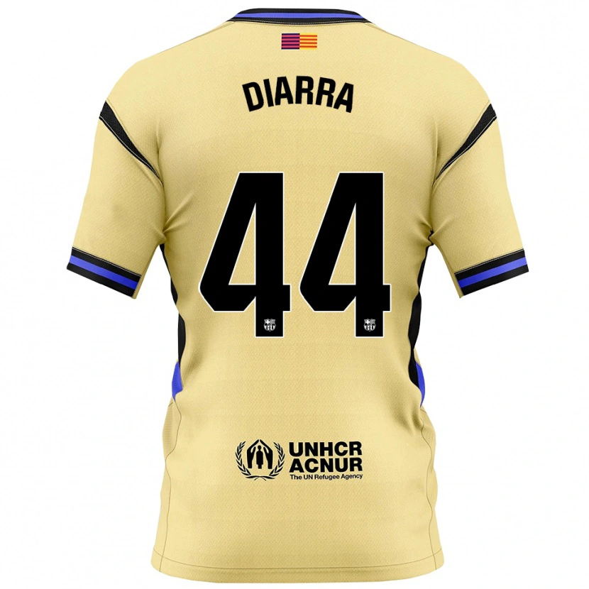 Danxen Mænd Ibrahim Diarra #44 Gul Sort Udebane Spillertrøjer 2025/26 Trøje T-Shirt