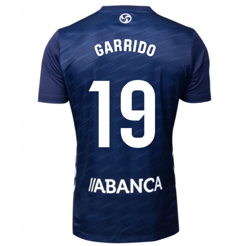 Danxen Mænd Manu Garrido #19 Navy Hvid Udebane Spillertrøjer 2025/26 Trøje T-Shirt