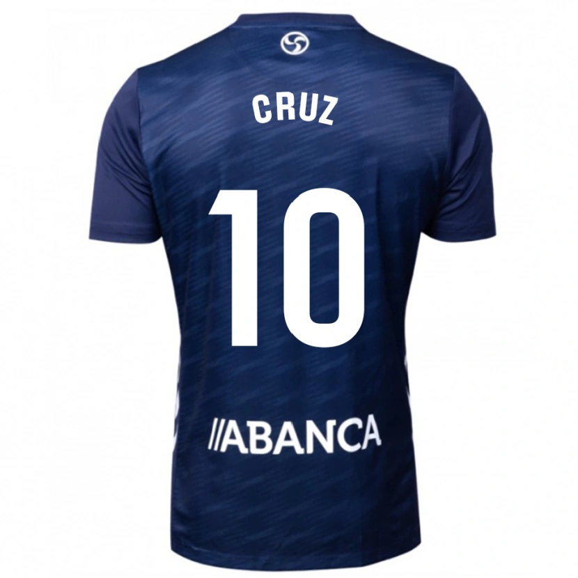 Danxen Mænd Tati Cruz #10 Navy Hvid Udebane Spillertrøjer 2025/26 Trøje T-Shirt
