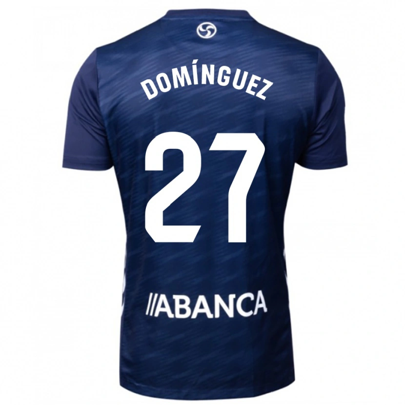Danxen Mænd Emma Domínguez #27 Navy Hvid Udebane Spillertrøjer 2025/26 Trøje T-Shirt