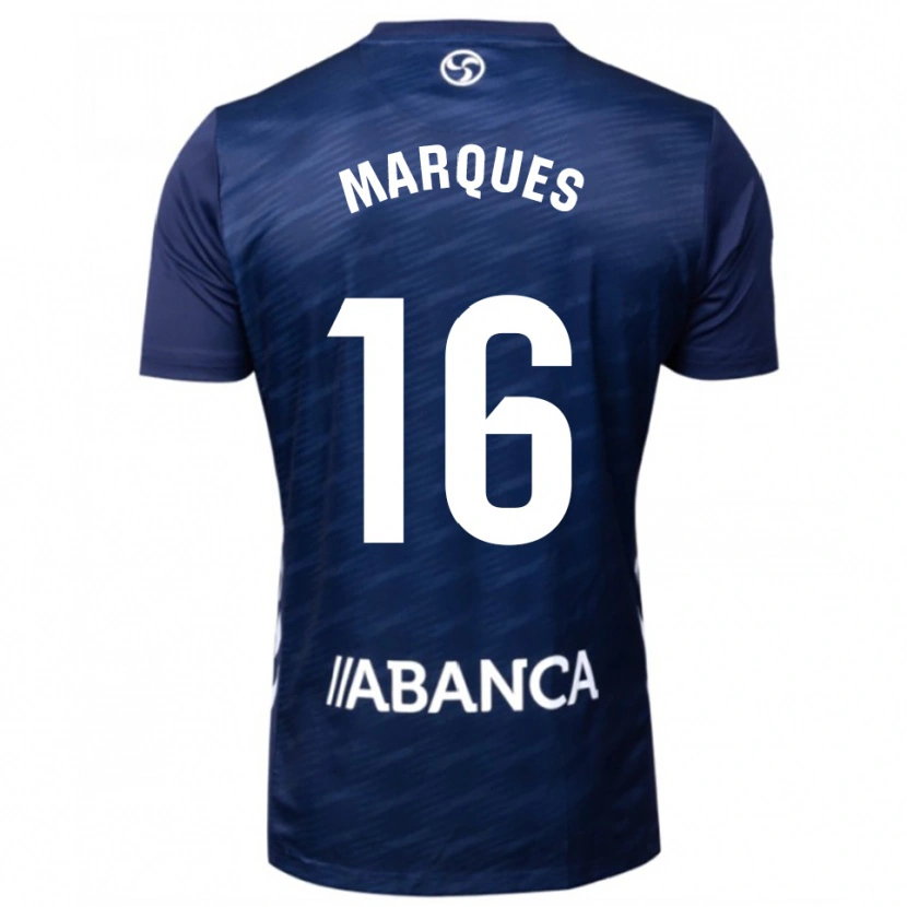 Danxen Mænd Jailson Marques Siqueira #16 Navy Hvid Udebane Spillertrøjer 2025/26 Trøje T-Shirt