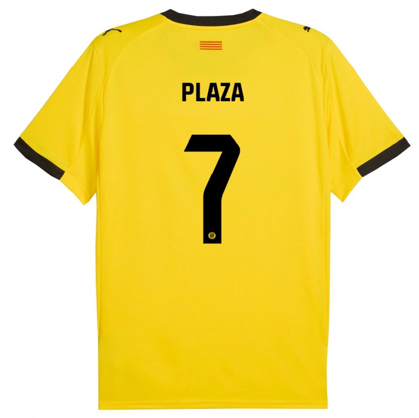 Danxen Mænd Nacho Plaza #7 Gul Sort Udebane Spillertrøjer 2025/26 Trøje T-Shirt