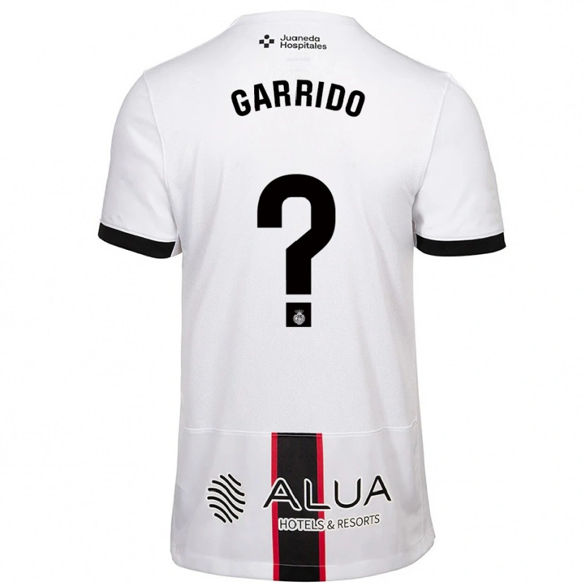 Danxen Mænd Adrián Garrido #0 Hvid Sort Udebane Spillertrøjer 2025/26 Trøje T-Shirt