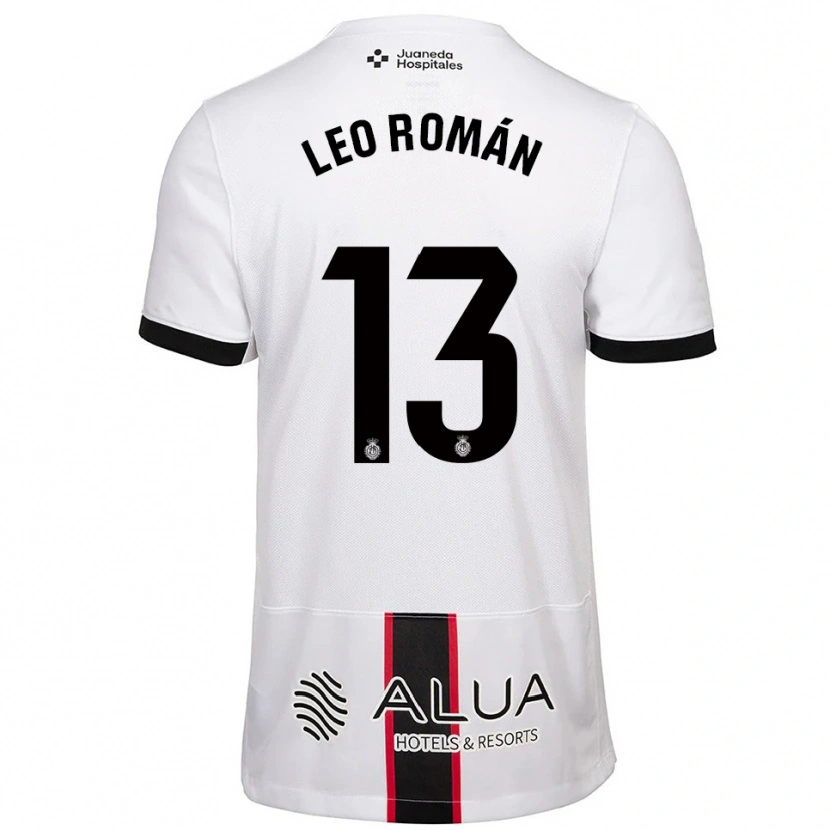Danxen Mænd Leo Román #13 Hvid Sort Udebane Spillertrøjer 2025/26 Trøje T-Shirt