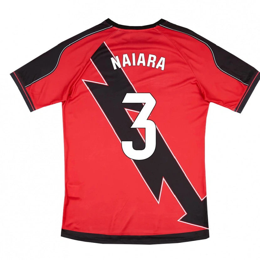 Danxen Mænd Naiara Lozano Sánchez #3 Rød Sort Udebane Spillertrøjer 2025/26 Trøje T-Shirt