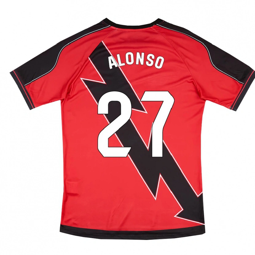 Danxen Mænd Iván Alonso #27 Rød Sort Udebane Spillertrøjer 2025/26 Trøje T-Shirt