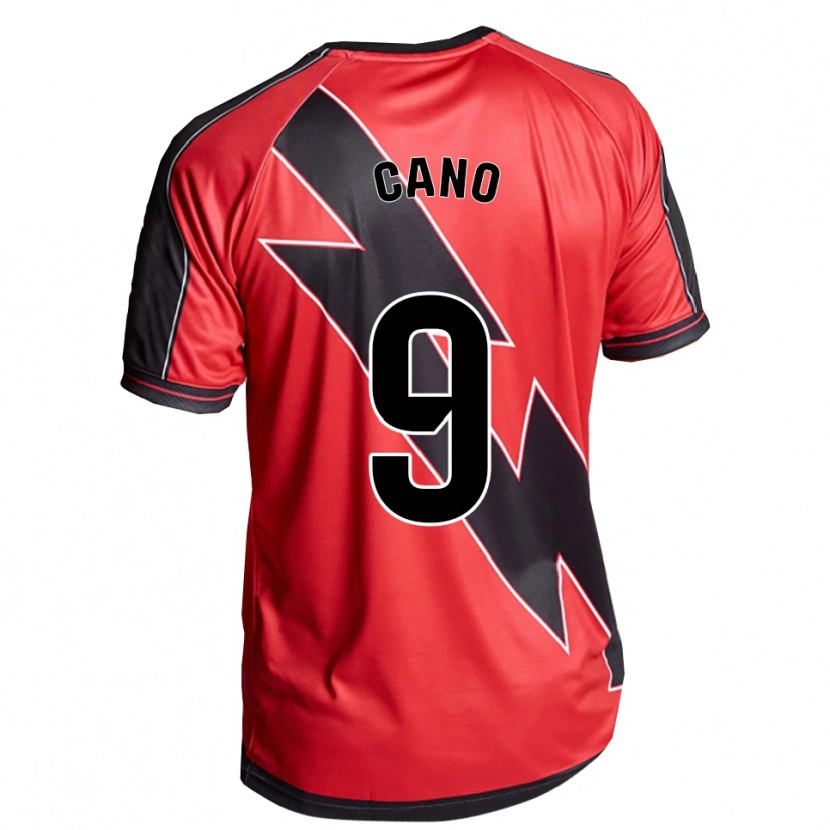 Danxen Mænd Joselu Cano #9 Rød Sort Udebane Spillertrøjer 2025/26 Trøje T-Shirt
