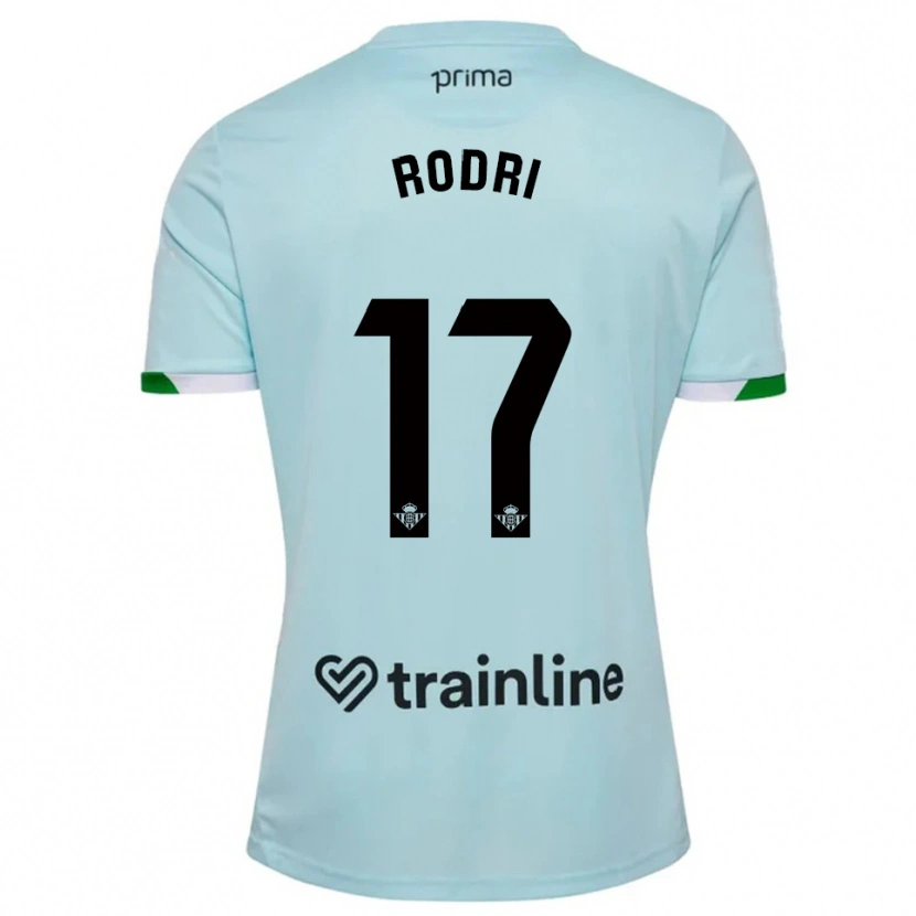 Danxen Mænd Rodri Sanchez #17 Himmelblå Grøn Udebane Spillertrøjer 2025/26 Trøje T-Shirt