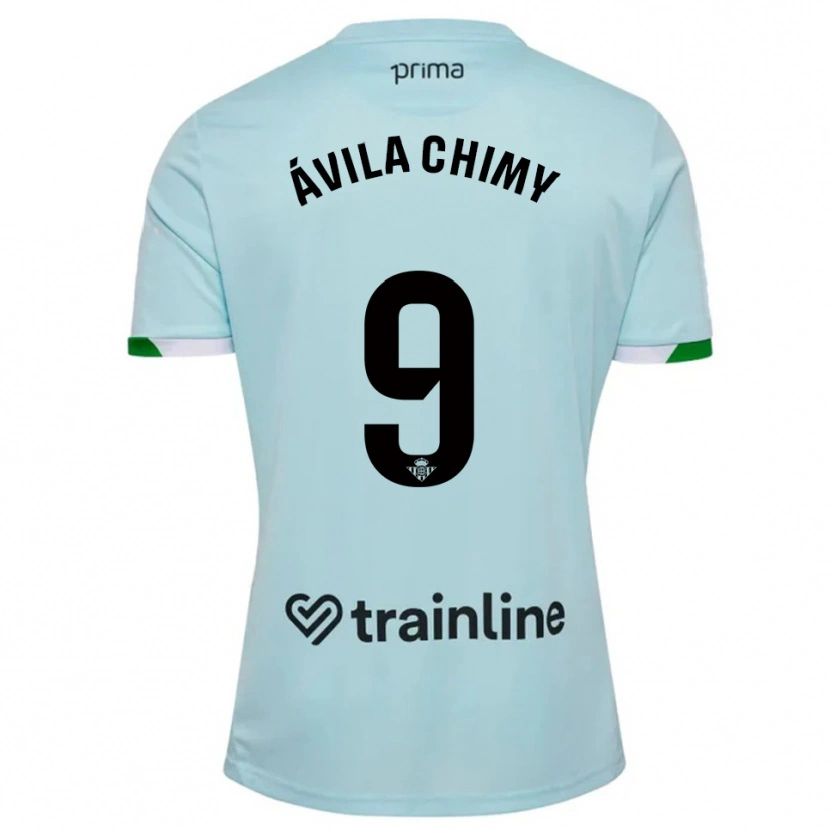 Danxen Mænd Chimy Ávila #9 Himmelblå Grøn Udebane Spillertrøjer 2025/26 Trøje T-Shirt