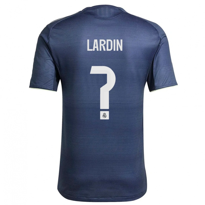 Danxen Mænd Carlos Lardin #0 Navy Sølv Udebane Spillertrøjer 2025/26 Trøje T-Shirt