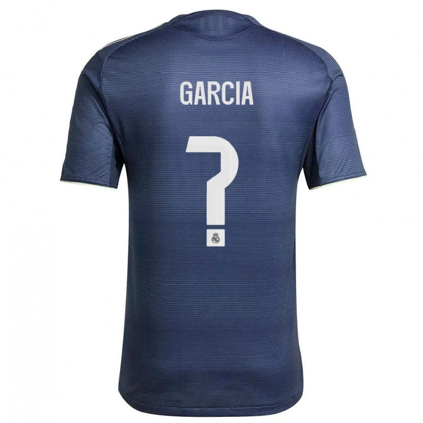 Danxen Mænd Christian Garcia #0 Navy Sølv Udebane Spillertrøjer 2025/26 Trøje T-Shirt