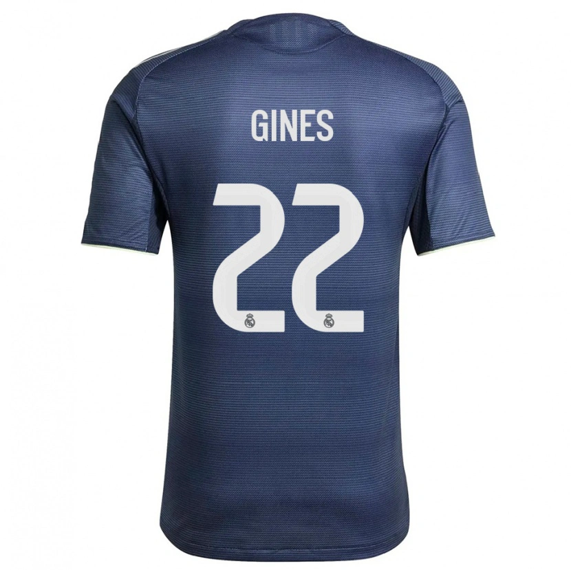 Danxen Mænd Álvaro Ginés #22 Navy Sølv Udebane Spillertrøjer 2025/26 Trøje T-Shirt