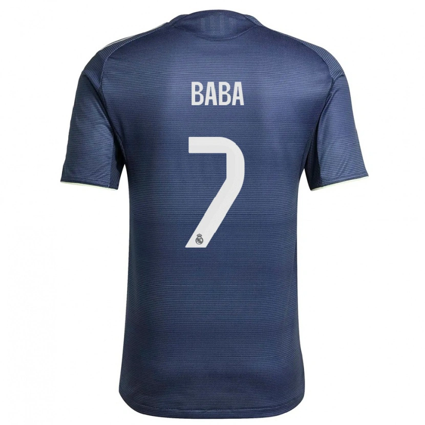 Danxen Mænd Baba Diocou #7 Navy Sølv Udebane Spillertrøjer 2025/26 Trøje T-Shirt
