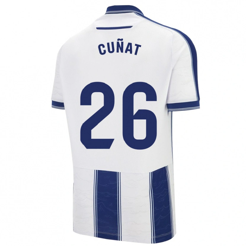 Danxen Mænd Pablo Campos #26 Navy Hvid Udebane Spillertrøjer 2025/26 Trøje T-Shirt