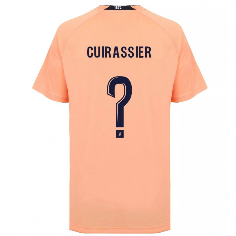 Danxen Mænd Matthieu Cuirassier #0 Orange Marineblå Udebane Spillertrøjer 2025/26 Trøje T-Shirt
