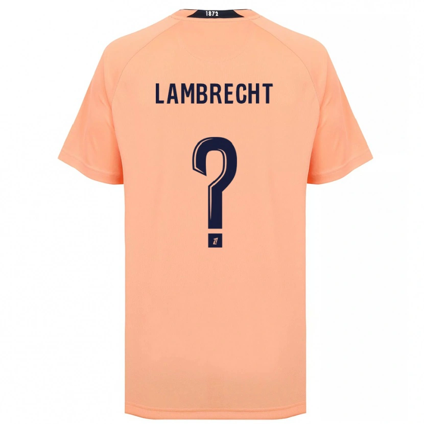 Danxen Mænd Noa Lambrecht #0 Orange Marineblå Udebane Spillertrøjer 2025/26 Trøje T-Shirt