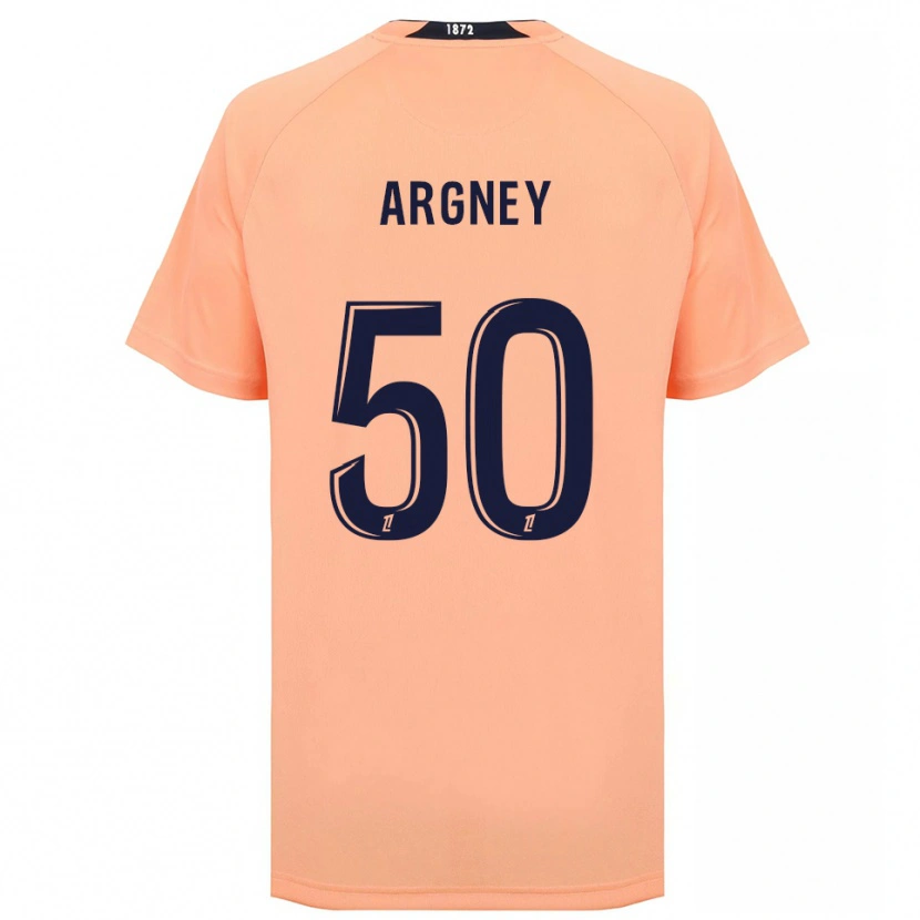 Danxen Mænd Paul Argney #50 Orange Marineblå Udebane Spillertrøjer 2025/26 Trøje T-Shirt