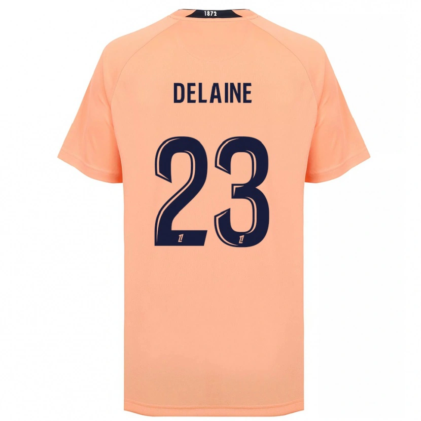 Danxen Mænd Thomas Delaine #23 Orange Marineblå Udebane Spillertrøjer 2025/26 Trøje T-Shirt