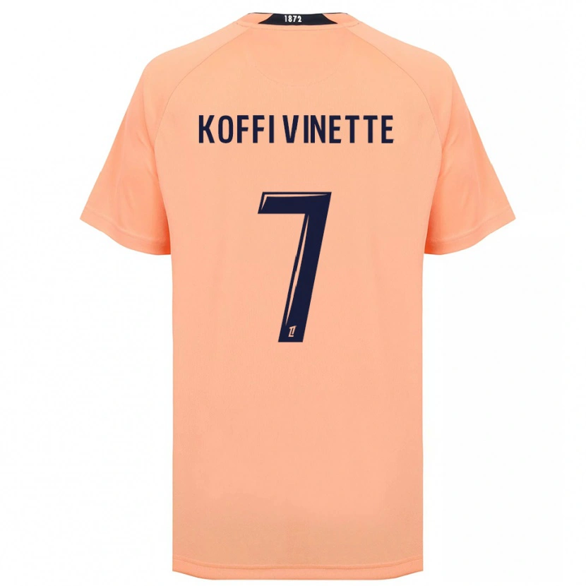 Danxen Mænd Enzo Koffi #7 Orange Marineblå Udebane Spillertrøjer 2025/26 Trøje T-Shirt