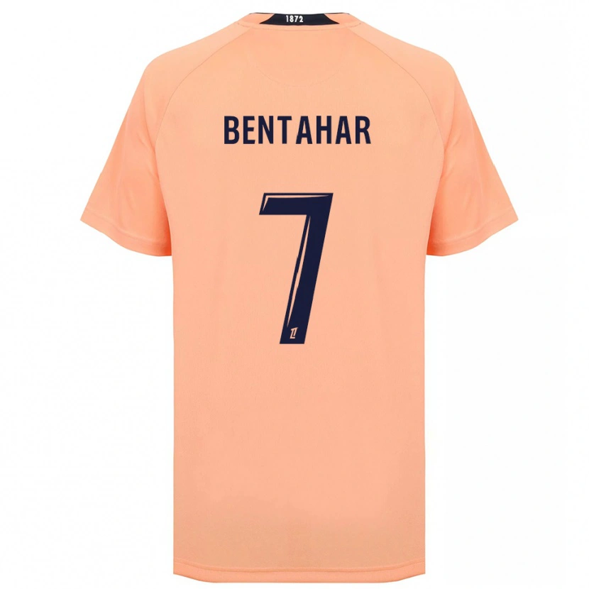 Danxen Mænd Ahmed Bentahar #7 Orange Marineblå Udebane Spillertrøjer 2025/26 Trøje T-Shirt