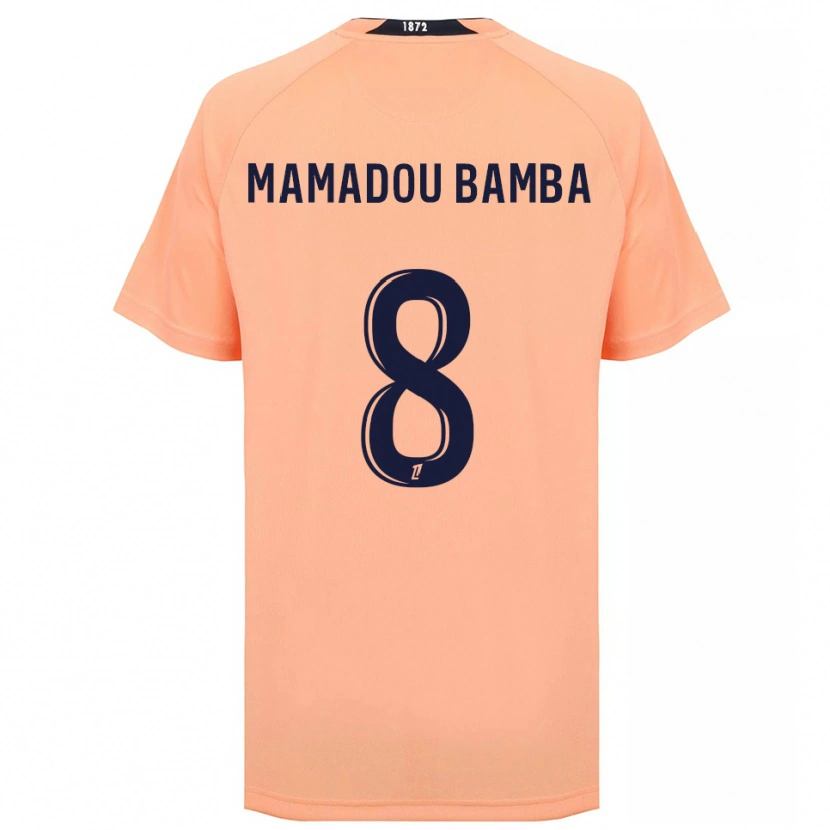 Danxen Mænd Ben Mamadou Bamba #8 Orange Marineblå Udebane Spillertrøjer 2025/26 Trøje T-Shirt