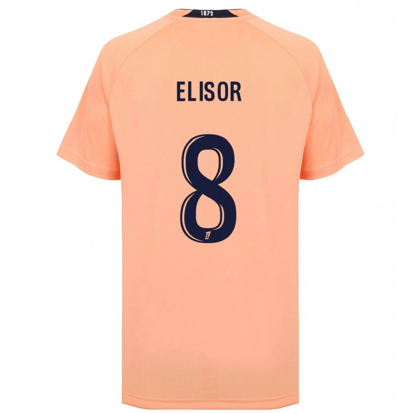 Danxen Mænd Salomé Elisor #8 Orange Marineblå Udebane Spillertrøjer 2025/26 Trøje T-Shirt