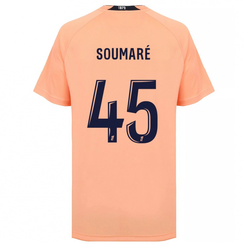 Danxen Mænd Issa Soumaré #45 Orange Marineblå Udebane Spillertrøjer 2025/26 Trøje T-Shirt