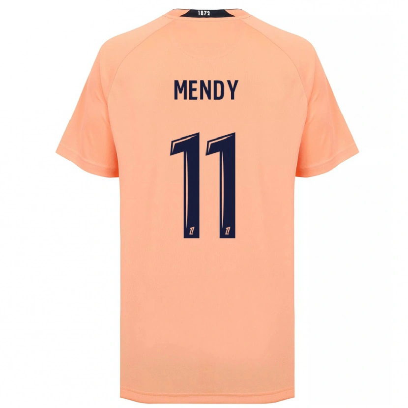 Danxen Mænd Melinda Mendy #11 Orange Marineblå Udebane Spillertrøjer 2025/26 Trøje T-Shirt