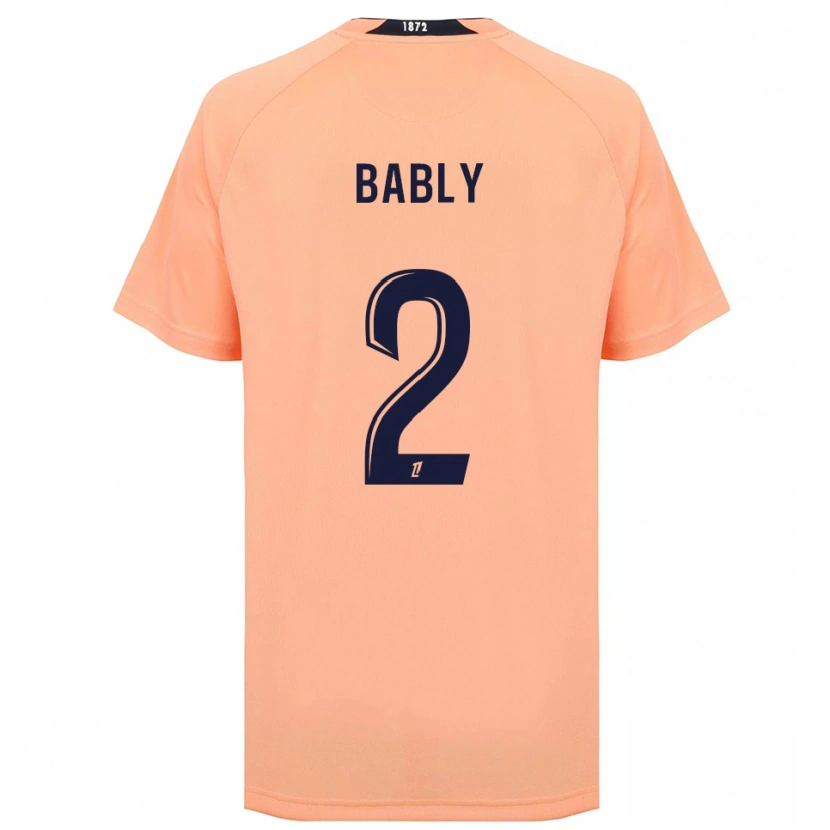 Danxen Mænd Emmanuel Bably #2 Orange Marineblå Udebane Spillertrøjer 2025/26 Trøje T-Shirt