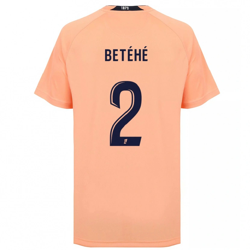 Danxen Mænd Aaron Betéhé #2 Orange Marineblå Udebane Spillertrøjer 2025/26 Trøje T-Shirt