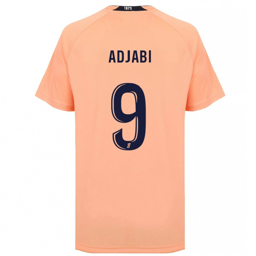 Danxen Mænd Ikram Adjabi #9 Orange Marineblå Udebane Spillertrøjer 2025/26 Trøje T-Shirt