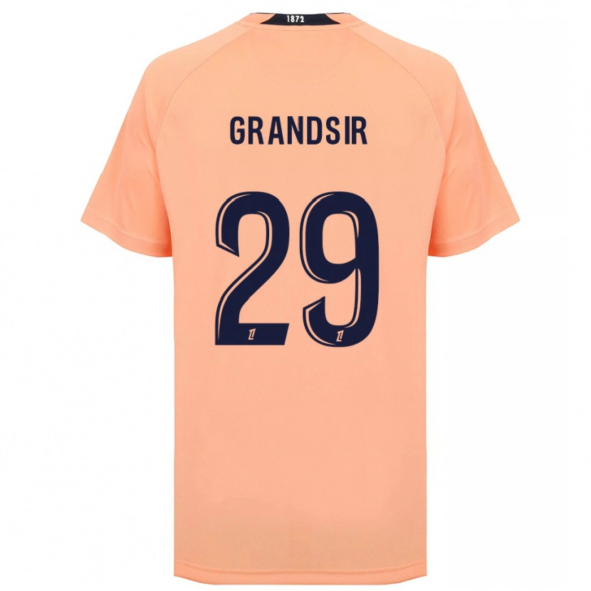 Danxen Mænd Samuel Grandsir #29 Orange Marineblå Udebane Spillertrøjer 2025/26 Trøje T-Shirt