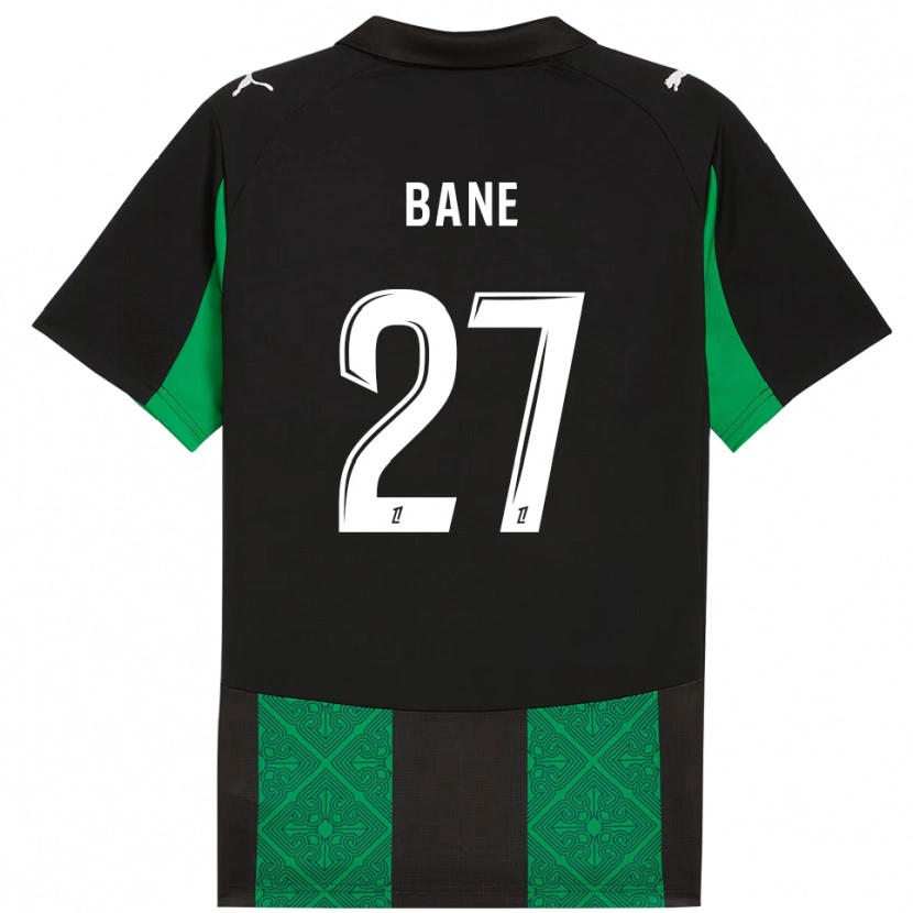 Danxen Mænd Sidi Bane #27 Sort Grøn Udebane Spillertrøjer 2025/26 Trøje T-Shirt