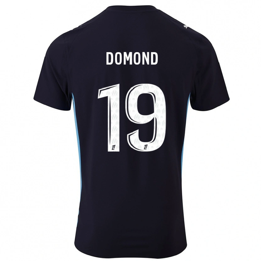 Danxen Mænd Chelsea Domond #19 Sort Himmelblå Udebane Spillertrøjer 2025/26 Trøje T-Shirt