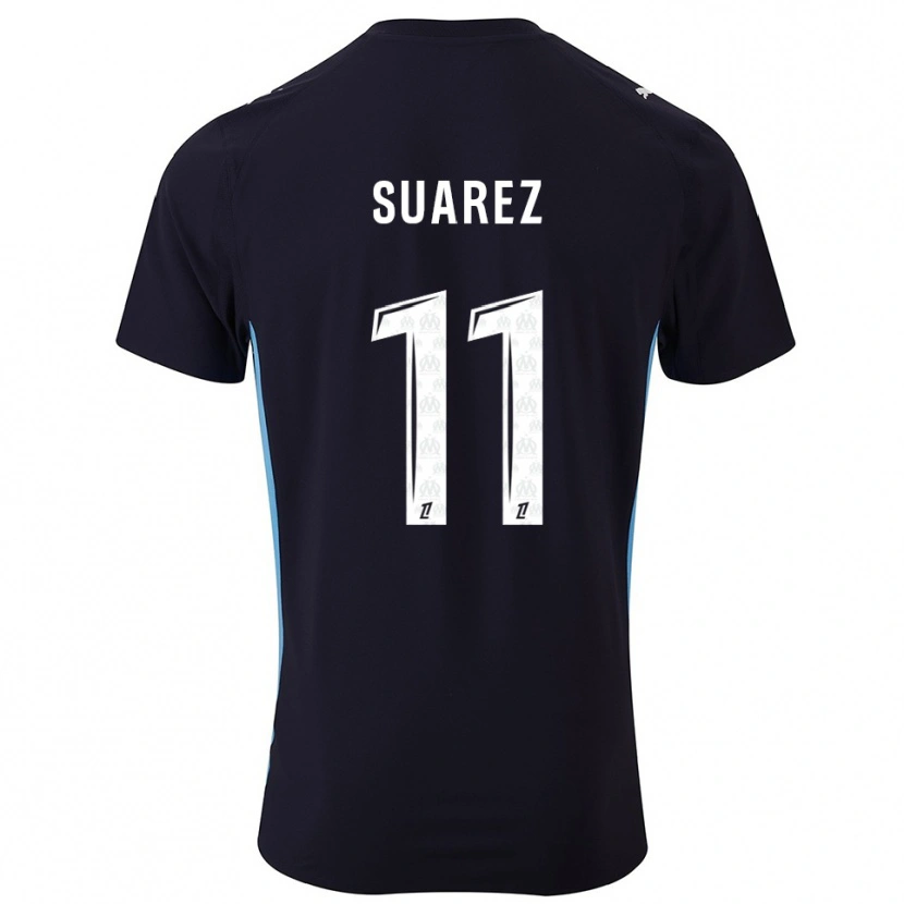 Danxen Mænd Luis Suarez #11 Sort Himmelblå Udebane Spillertrøjer 2025/26 Trøje T-Shirt